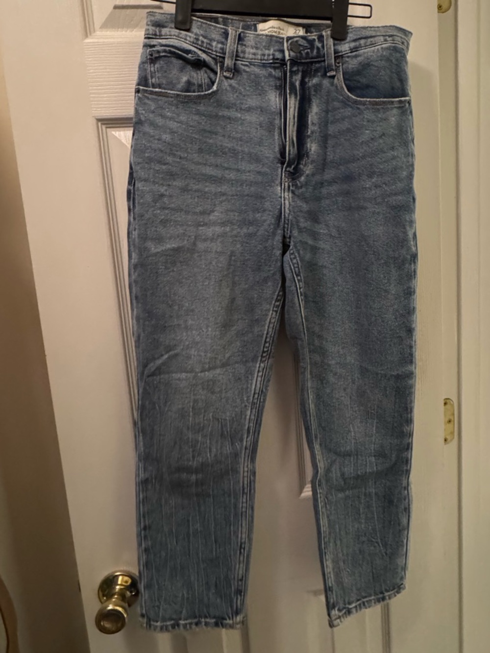 Abercrombie & Fitch Blue Denim Jeans mom jeans